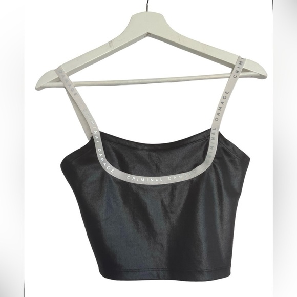 CRIMINAL DAMAGE London Cropped top Size Medium - Picture 1 of 9